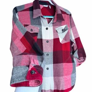 Woolrich Bonfire Buffalo Plaid Button-Up Shirt Jacket XL Classic Outdoorsy Style